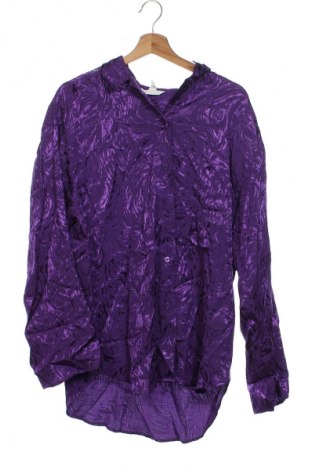 Γυναικείο πουκάμισο H&M, Μέγεθος XS, Χρώμα Βιολετί, Τιμή 1,99 €