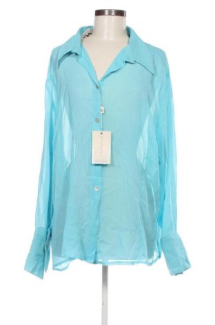 Γυναικείο πουκάμισο Unbranded, Μέγεθος 3XL, Χρώμα Μπλέ, Τιμή 5,99 €