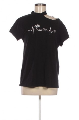 Γυναικείο t-shirt Hdm, Μέγεθος L, Χρώμα Μαύρο, Τιμή 15,14 €