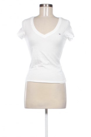 Γυναικείο t-shirt Tommy Jeans, Μέγεθος S, Χρώμα Λευκό, Τιμή 33,99 €