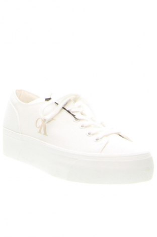 Γυναικεία παπούτσια Calvin Klein Jeans, Μέγεθος 41, Χρώμα Λευκό, Τιμή 47,99 €
