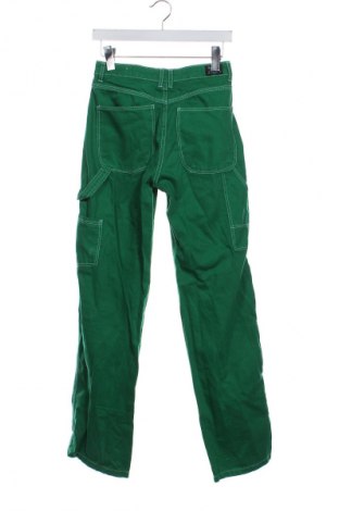 Damskie spodnie Bershka, Rozmiar XS, Kolor Zielony, Cena 14,99 zł