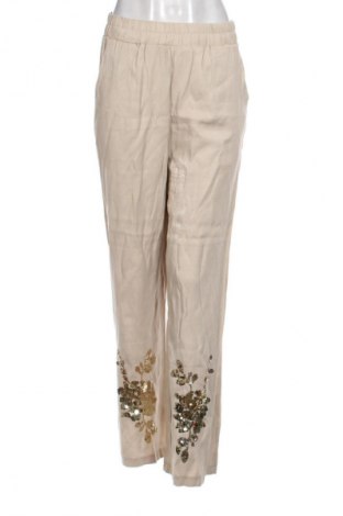 Damskie spodnie Unbranded, Rozmiar L, Kolor Beżowy, Cena 27,40 zł