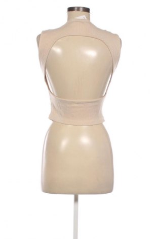 Damska koszulka na ramiączkach Zara, Rozmiar M, Kolor Beżowy, Cena 22,99 zł