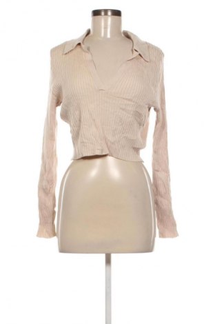 Дамски пуловер H&M Divided, Размер L, Цвят Бежов, Цена 5,11 €