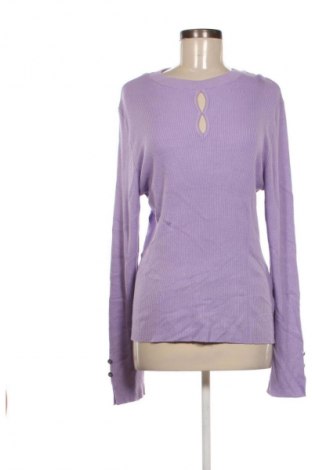 Damski sweter Laura Torelli, Rozmiar L, Kolor Fioletowy, Cena 44,99 zł