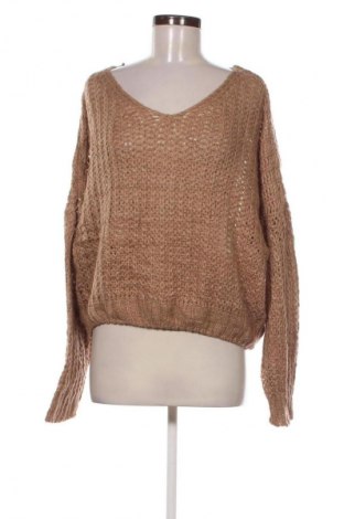 Дамски пуловер NEW COLLECTION, Размер M, Цвят Бежов, Цена 4,09 €