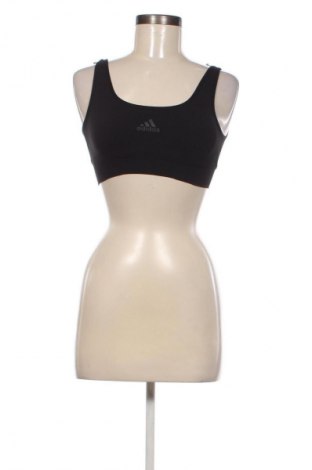 Damen Sporttop Adidas, Größe S, Farbe Schwarz, Preis 18,99 €