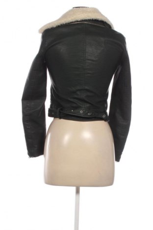Dámska kožená bunda  Zara, Veľkosť XS, Farba Zelená, Cena  56,37 €
