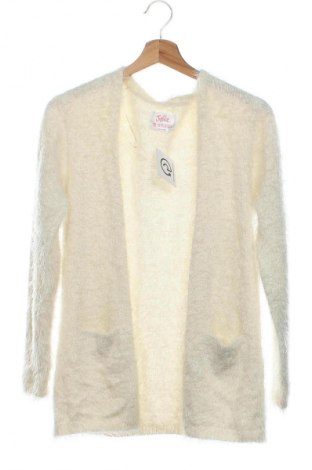 Kinder Strickjacke Justice, Größe 11-12y/ 152-158 cm, Farbe Weiß, Preis 1,99 €