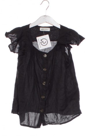 Παιδικό πουκάμισο H&M, Μέγεθος 7-8y/ 128-134 εκ., Χρώμα Μαύρο, Τιμή 2,99 €