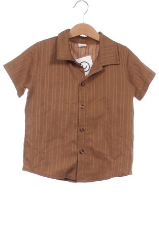 Kinderhemd Unbranded, Größe 5-6y/ 116-122 cm, Farbe Braun, Preis 5,12 €