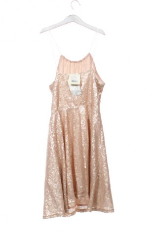 Kleid Review, Größe XS, Farbe Beige, Preis 8,99 €