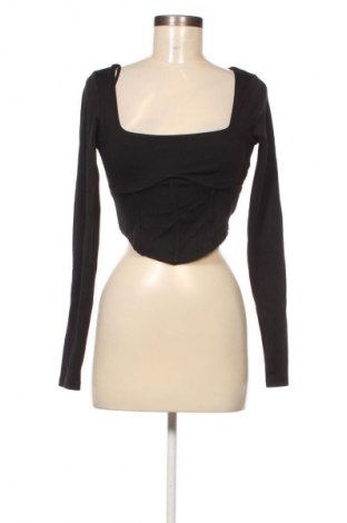 Γυναικεία μπλούζα Pull&Bear, Μέγεθος L, Χρώμα Μαύρο, Τιμή 1,99 €