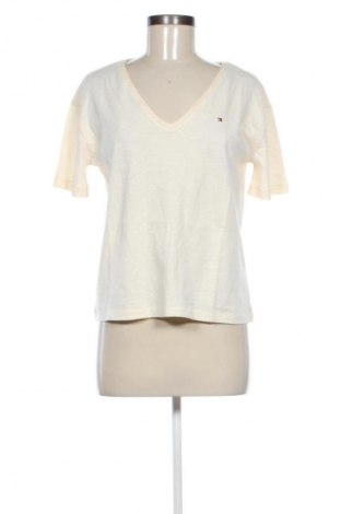Tricou de femei Tommy Hilfiger, Mărime XS, Culoare Ecru, Preț 96,99 Lei