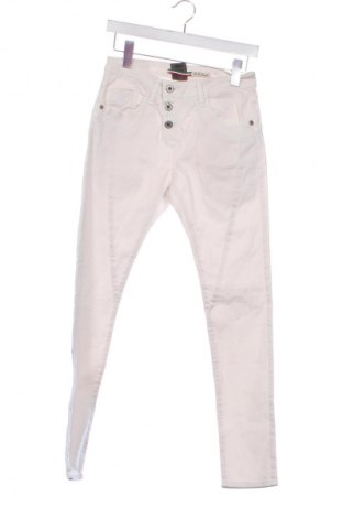 Damskie jeansy Please, Rozmiar XS, Kolor Beżowy, Cena 24,99 zł