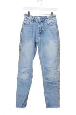 Dámské džíny  Zara, Velikost XS, Barva Modrá, Cena  109,00 Kč