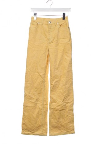 Dámské manšestráky  Monki, Velikost XXS, Barva Žlutá, Cena  419,00 Kč