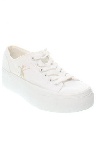 Γυναικεία παπούτσια Calvin Klein Jeans, Μέγεθος 36, Χρώμα Λευκό, Τιμή 38,99 €