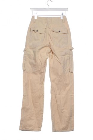 Damskie spodnie Bershka, Rozmiar XS, Kolor Beżowy, Cena 31,99 zł