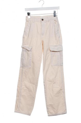 Damskie spodnie Stradivarius, Rozmiar S, Kolor ecru, Cena 35,99 zł