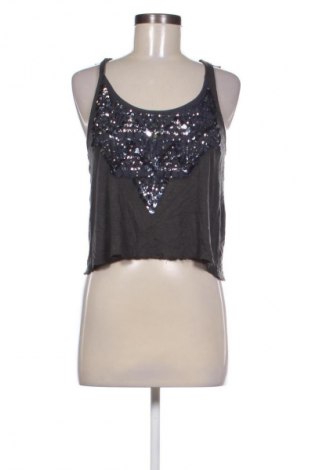 Damska koszulka na ramiączkach Hollister, Rozmiar S, Kolor Szary, Cena 23,99 zł