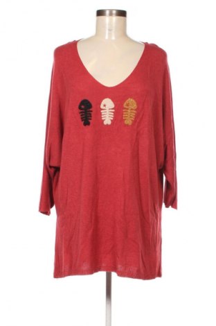 Дамски пуловер Lacony, Размер M, Цвят Червен, Цена 12,78 €