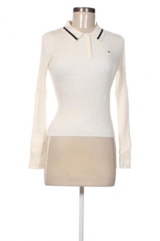 Γυναικείο πουλόβερ Tommy Jeans, Μέγεθος L, Χρώμα Λευκό, Τιμή 86,99 €