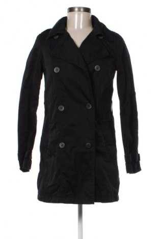 Trench de femei Bershka, Mărime S, Culoare Negru, Preț 54,99 Lei