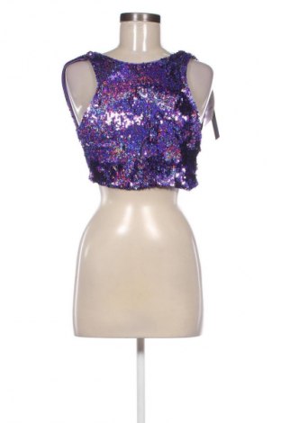 Damski top Bershka, Rozmiar S, Kolor Fioletowy, Cena 26,79 zł