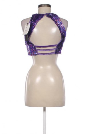 Damski top Bershka, Rozmiar S, Kolor Fioletowy, Cena 26,79 zł