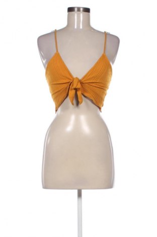 Γυναικείο τοπ Bershka, Μέγεθος S, Χρώμα Κίτρινο, Τιμή 7,99 €