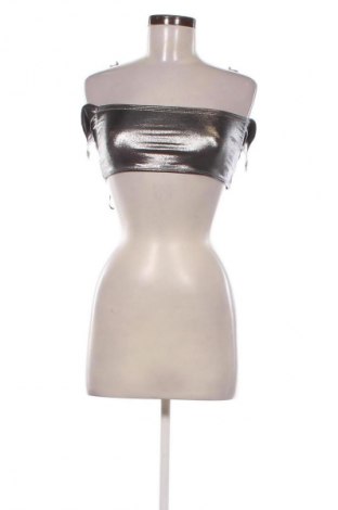 Damski top SHEIN, Rozmiar XXS, Kolor Srebrzysty, Cena 22,99 zł