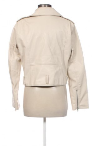 Damen Lederjacke Zara, Größe L, Farbe Ecru, Preis 27,99 €