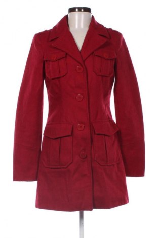 Дамско палто Stradivarius, Размер S, Цвят Червен, Цена 45,50 €
