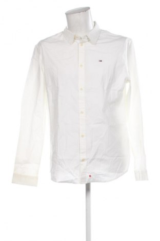 Мъжка риза Tommy Jeans, Размер L, Цвят Екрю, Цена 73,11 €, #134201342