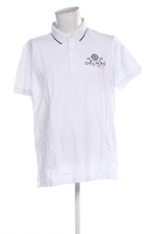 Ανδρικό t-shirt Delmao, Μέγεθος XXL, Χρώμα Λευκό, Τιμή 11,99 €
