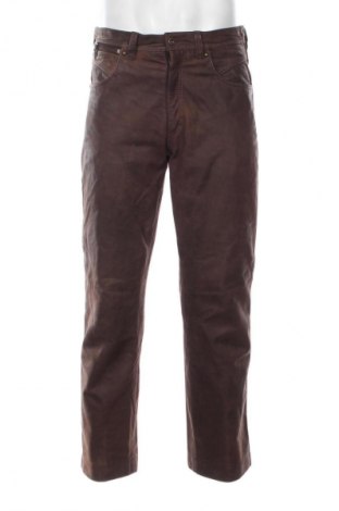 Panteloni din piele pentru bărbați Maddox, Mărime L, Culoare Maro, Preț 412,99 Lei