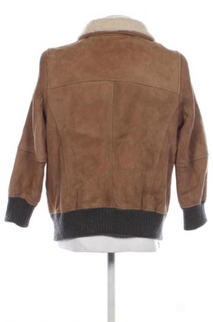 Geacă de piele pentru bărbati Brunello Cucinelli, Mărime L, Culoare Maro, Preț 3.749,99 Lei