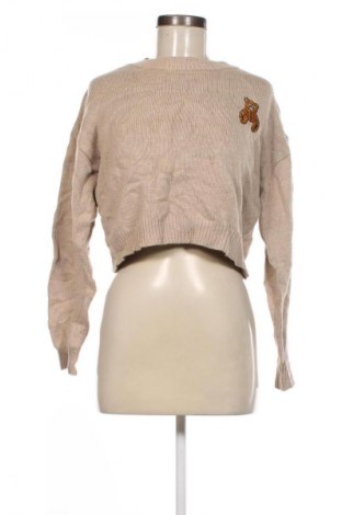 Dámský svetr Romwe, Velikost M, Barva Béžová, Cena  79,00 Kč