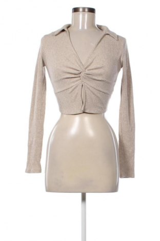 Γυναικεία μπλούζα Bershka, Μέγεθος S, Χρώμα  Μπέζ, Τιμή 2,99 €