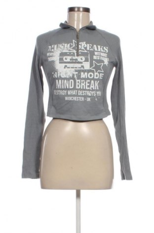 Dámska blúza Bershka, Veľkosť L, Farba Sivá, Cena  7,75 €