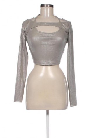 Bluzka damska Pull&Bear, Rozmiar L, Kolor Szary, Cena 31,22 zł