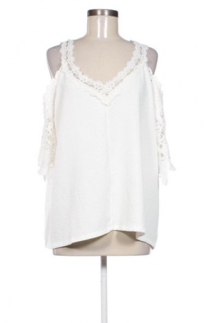 Bluzka damska SHEIN, Rozmiar XXL, Kolor Biały, Cena 32,36 zł