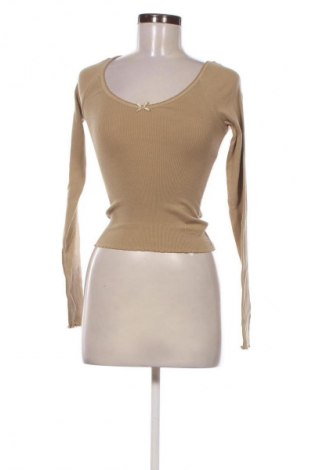 Bluză de femei Tommy Jeans, Mărime XS, Culoare Bej, Preț 107,99 Lei
