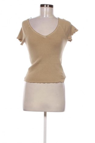 Bluză de femei Tommy Jeans, Mărime L, Culoare Bej, Preț 308,99 Lei, #134404355
