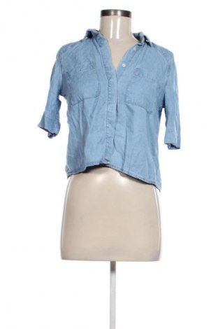 Γυναικείο πουκάμισο Mango, Μέγεθος S, Χρώμα Μπλέ, Τιμή 7,99 €