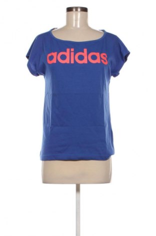 Damen T-Shirt Adidas, Größe S, Farbe Blau, Preis 13,17 €