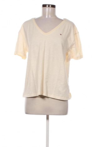 Damski T-shirt Tommy Hilfiger, Rozmiar M, Kolor Beżowy, Cena 95,99 zł