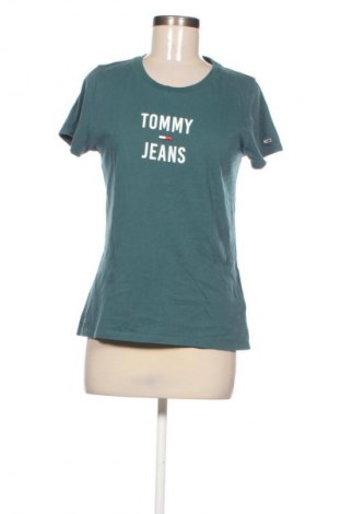 Дамска тениска Tommy Jeans, Размер M, Цвят Зелен, Цена 19,42 €